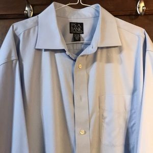 Men’s dress shirt Joseph A Bank blue 17.5-35
